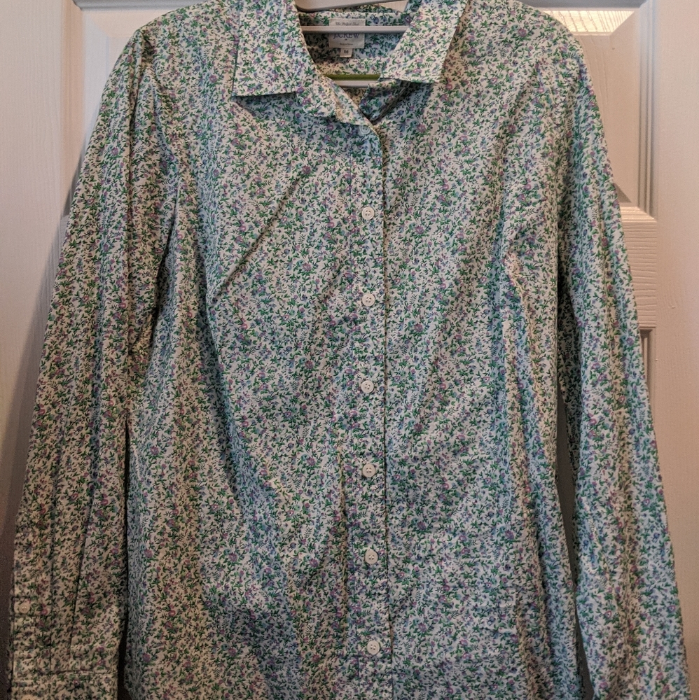 Flowered dress shirt